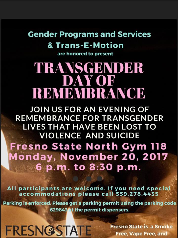 2017 Transgender Day of Remembrance